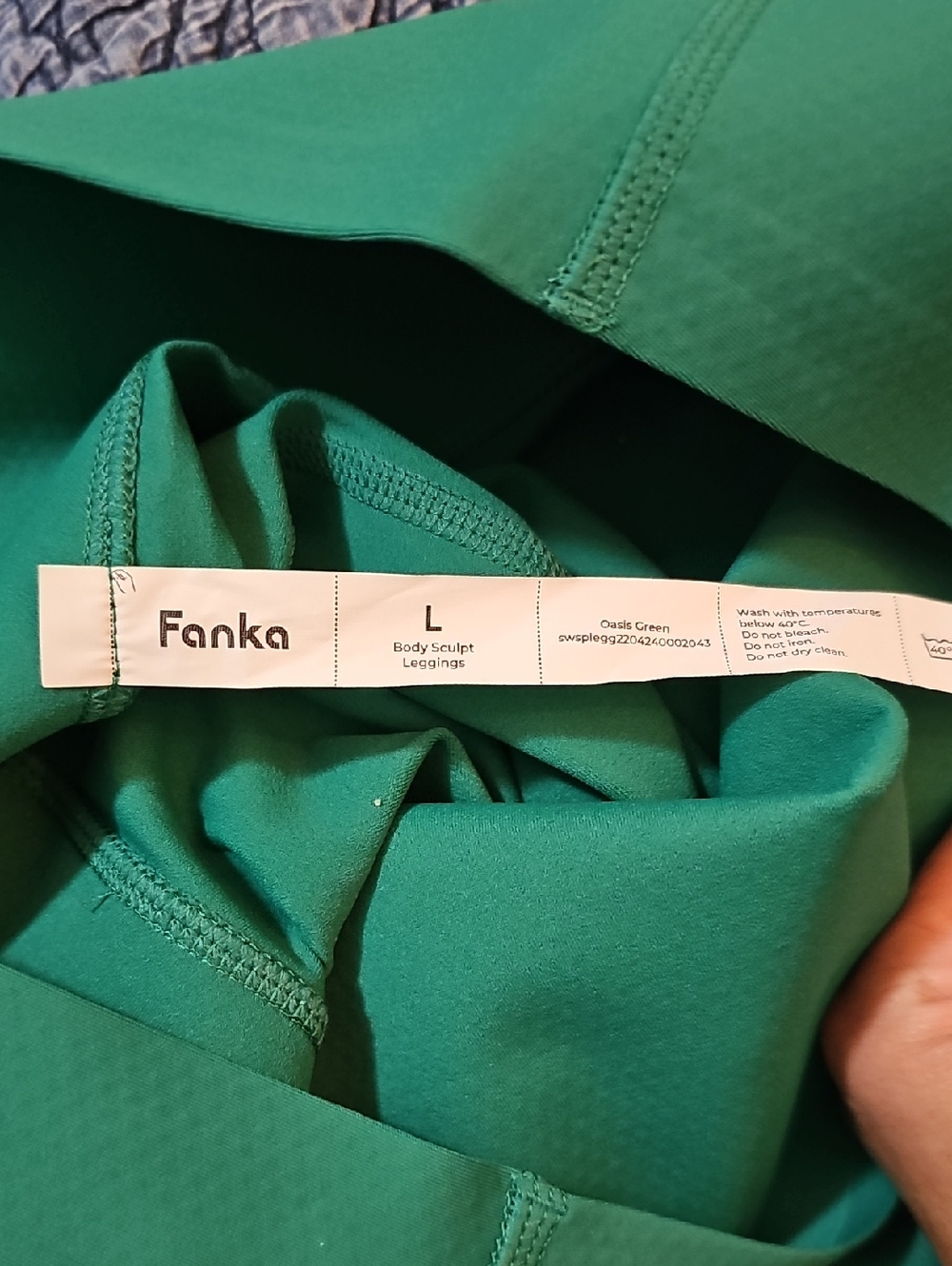 Fanka  High-Waist Green Active Leggings NWT - Picture 5 of 13
